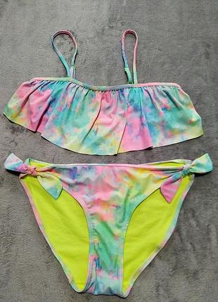 Брендовый, разноцветный купальник для девочки 13-14 р-h&amp;m