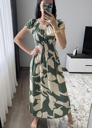 Штапельное платье