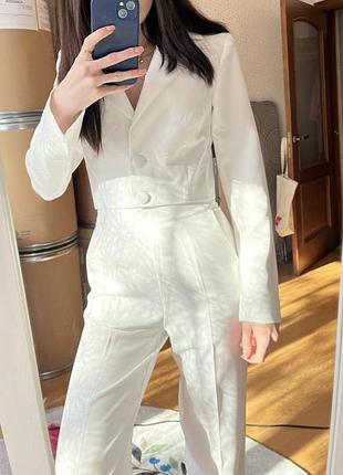 Костюм gepur брюки піджак білий