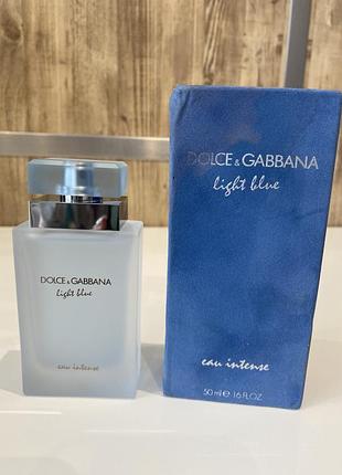Dolce & gabbana light blue eau intense парфумована вода 50 мл, оригінал