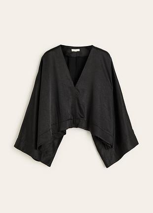 Блуза атласна оверсайз широка нова готична готическая