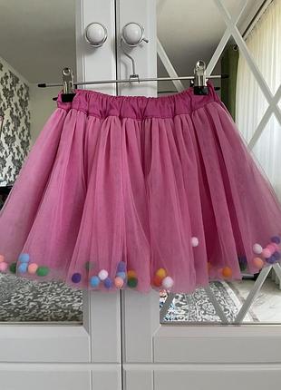 Юбка из фатина с шариками