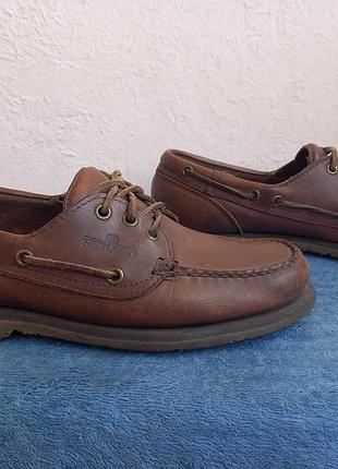 Ботинки мужские кожаные sebago docksides made in ausa