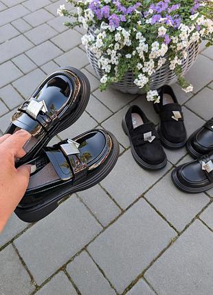 Туфлі лофери на дівчинку jong golf. 6