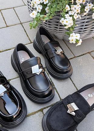 Туфлі лофери на дівчинку jong golf. 3