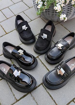 Туфлі лофери на дівчинку jong golf. 2