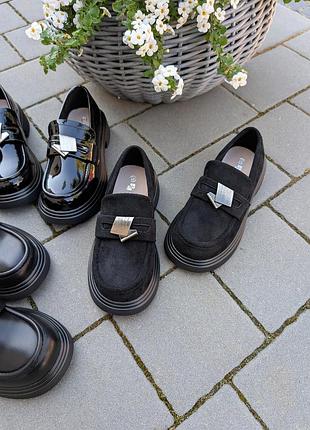 Туфлі лофери на дівчинку jong golf. 4