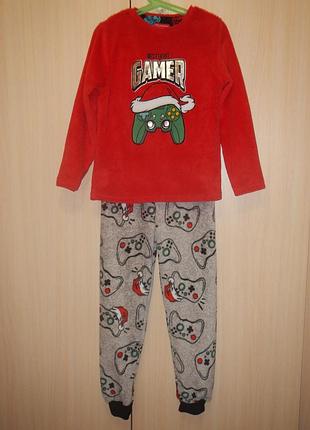 Флисовая пижама primark р.122-128см (7-8роков)