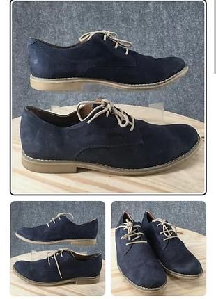 Мужские туфли синие нож hm