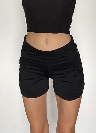 Шорти для спорту/на щодень еластичні чорні