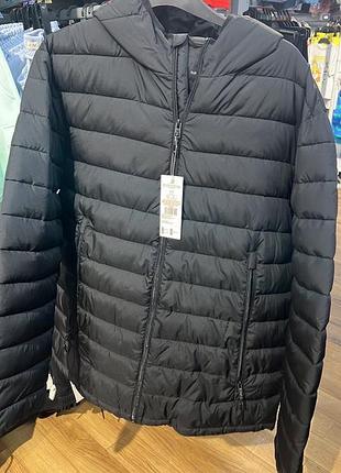 Куртка курточка мужская демисезонная л хл  3хл черная с капюшоном англия куртка чоловіча