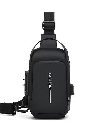 Слинг бананка мужская нагрудная сумка через плечо не промокаемая