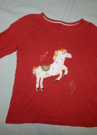 Реглан модный на 6-7 лет лошадка
