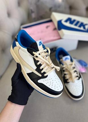 Кроссовки nike air jordan 1 low fragment x travis scott 57659