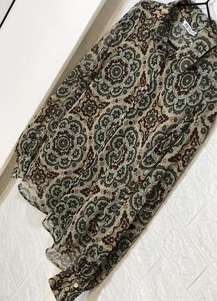 Изысканная шифоновая блуза свободная zara