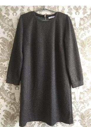 Платье миди с люрексовой ниткой vila joy l