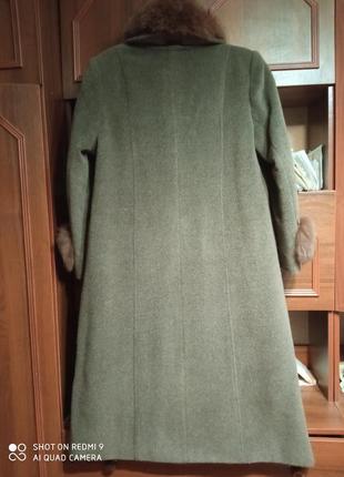 Пальто зимове сіро-коричневе пряме.р 54-56(рос)2 фото