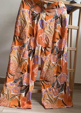 Шикарні жіночі  широкі літні штани s/m від tu