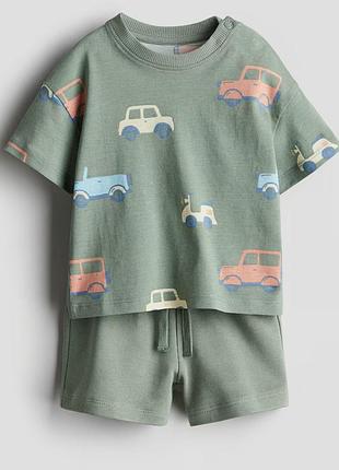 Костюм h&m 1,5-2 роки шорти та футболка 86-92 см