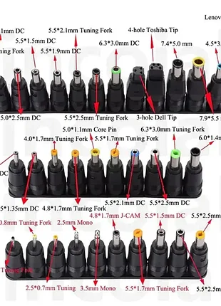 Перехідник живлення dc з одного типу на інший до різних пристроїв