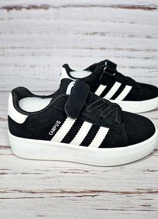 27,32р дитячі кросівки n2073-1 adidas campus кампус чорні унісекс