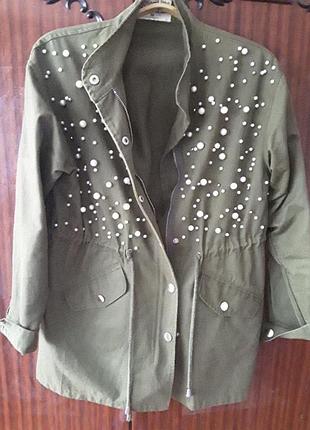 Коттоновый пиджак (цвет другой,камера не передает)