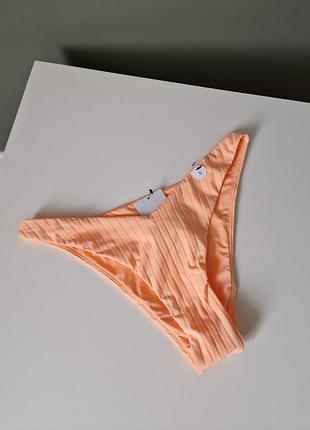 Трусики купальные низ купальника в рубчик оранжевый hunkemoller s u9 8