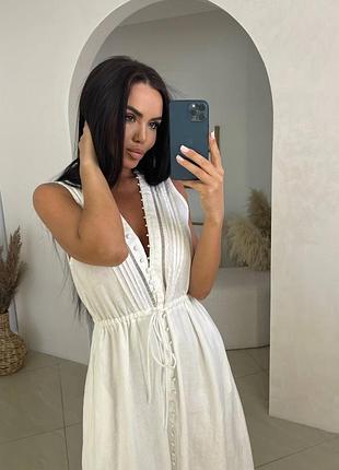 Лляний сарафан