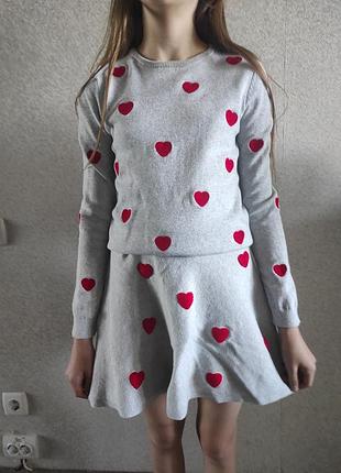 Кофточка+юбка ( комплект) на девочку