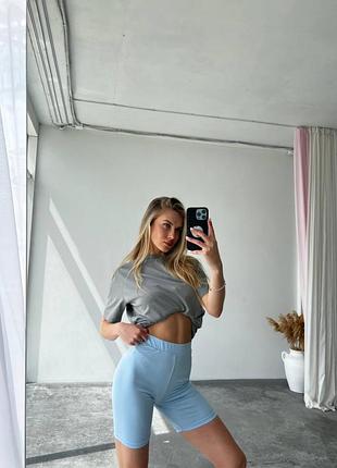 Велосипедки жіночі дайвінг блакитні