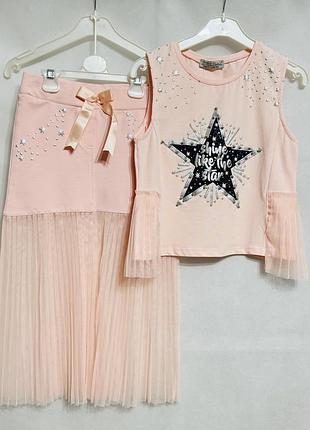 Комплект костюм юбочка и футболочка турция