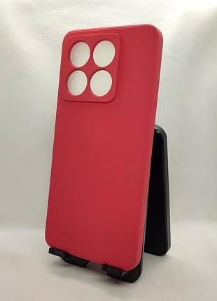 Силіконовий чохол, бампер для xiaomi 14t (червоне вино) 5