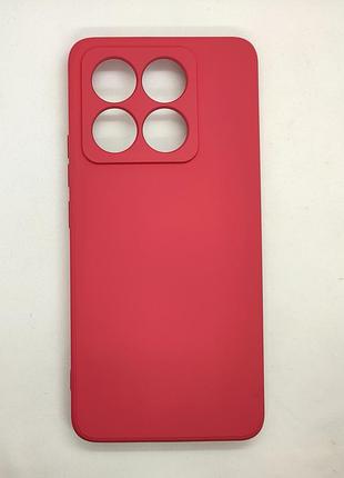 Силіконовий чохол, бампер для xiaomi 14t (червоне вино) 3