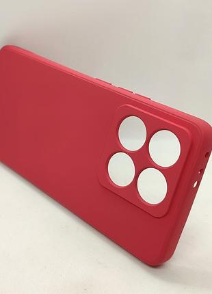Силіконовий чохол, бампер для xiaomi 14t (червоне вино) 4