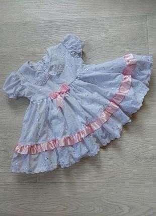 Новое нарядное платье 6-9 мес.