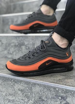 Мужские кроссовки найк nike air max 720 v grey/orange