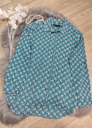 Рубашка коттоновая цветочная