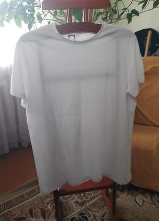 Белая базовая хлопковая футболка primark by caderwood state xl-2xl