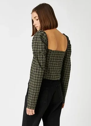 Гарна блуза топ в клітинку