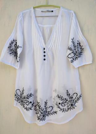 Удлиненная блуза