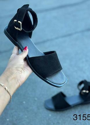 Босоніжки жіночі натуральна замша