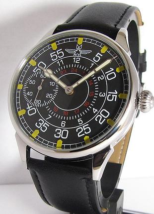Крупные часы идеал штурманские авиация молния милитария механика обслужены