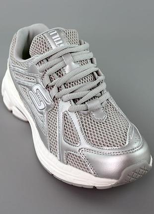 Кроссовки женские кожаные 588920 серые