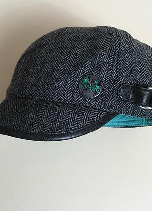 Демісезонна тепла кепка esprit sports напіввовняна 53 см. картуз ретро вінтаж