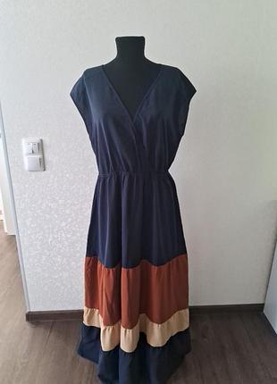 Красивое длинное платье / сарафан, р.48-50/ шифон