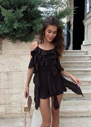 Жіночий шоколадний комбінезон медуза | 1654