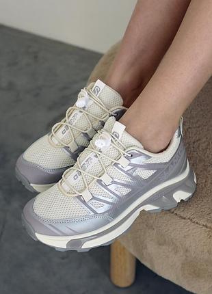 Кроссовки женские 588841 серые молочные