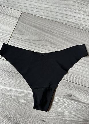 Трусики стрінги безшовні чорні