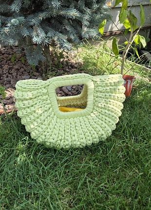 Сумочка кашолка вязаная