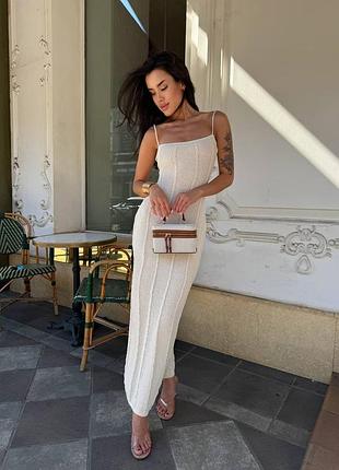 Трикотажна сукня міді з м'якого та приємного на дотик трикотажу 5865